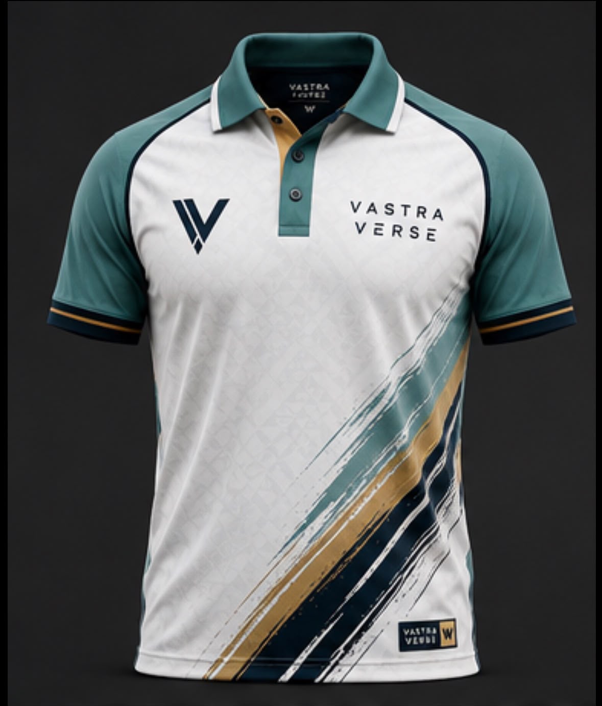 Vastraverse Premium Polo – Teal Edition